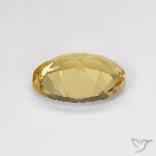 Berilo Amarillo medio natural de 1.50 ct, Ovalada, VVS-VS