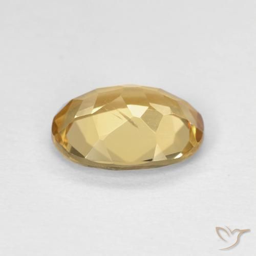 Berilo Amarillo cálido natural de 1.46 ct, Ovalada, VVS-VS