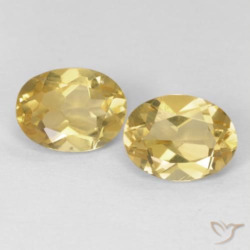 Gemas de Berilo Amarillo dijón natural de 2.29 ct, Ovalada, VVS-VS