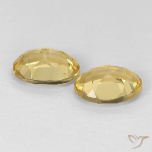 Gemas de Berilo Amarillo dijón natural de 2.29 ct, Ovalada, VVS-VS