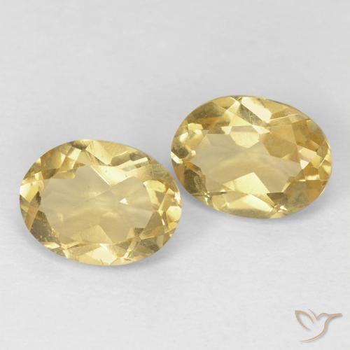 Gemas de Berilo Amarillo dijón natural de 2.45 ct, Ovalada, VVS-VS