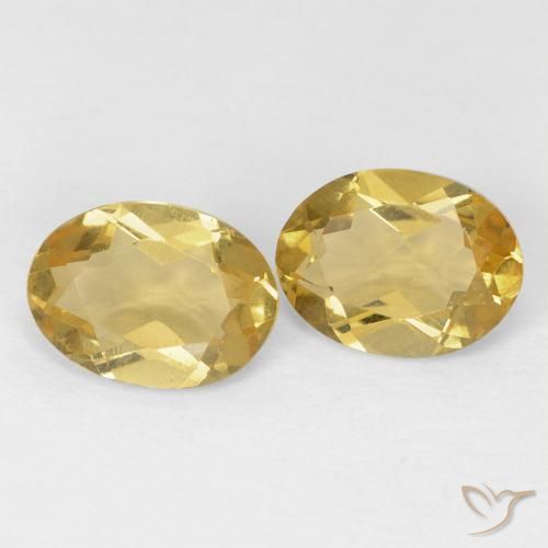 Gemas de Berilo Dorado natural de 2.02 ct, Ovalada, VVS