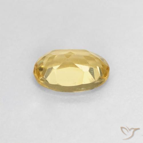 Berilo Dorado natural de 0.67 ct, Ovalada, VS
