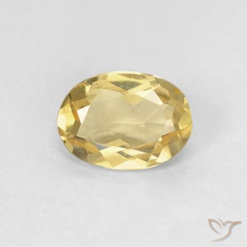 0.74ct Natural Dorado Berilo, Ovalada, VS