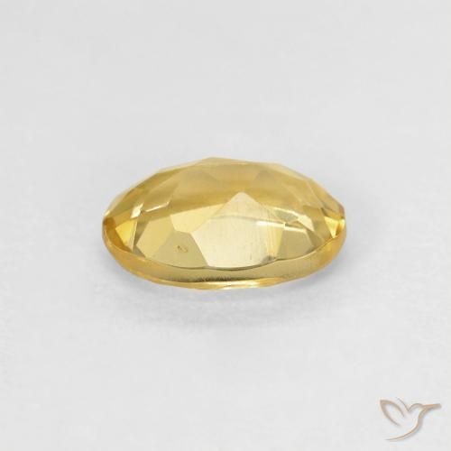 Berilo Dorado natural de 0.74 ct, Ovalada, VS