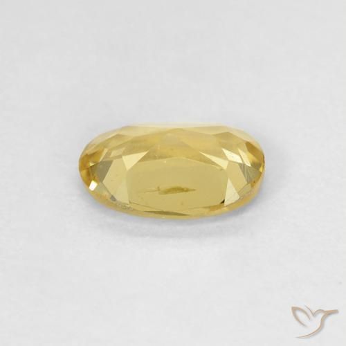 Berilo Amarillo real natural de 0.78 ct, Ovalada, VS