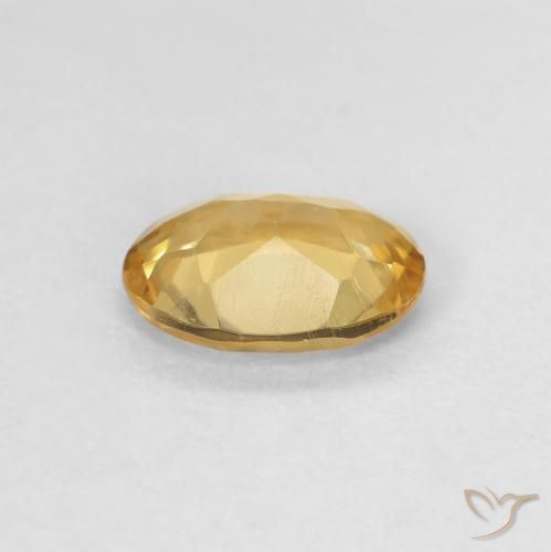 Berilo Dorado claro natural de 0.96 ct, Ovalada, VS
