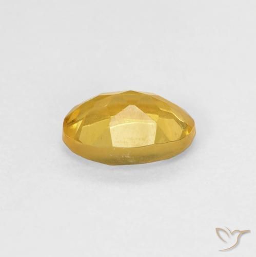 Berilo Dorado natural de 0.79 ct, Ovalada, VS