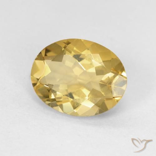 Berilo Amarillo cálido natural de 2.27 ct, Ovalada, VS