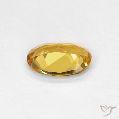 Berilo Dorado natural de 0.62 ct, Ovalada, VVS