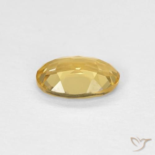 Berilo Dorado medio natural de 0.65 ct, Ovalada, VVS