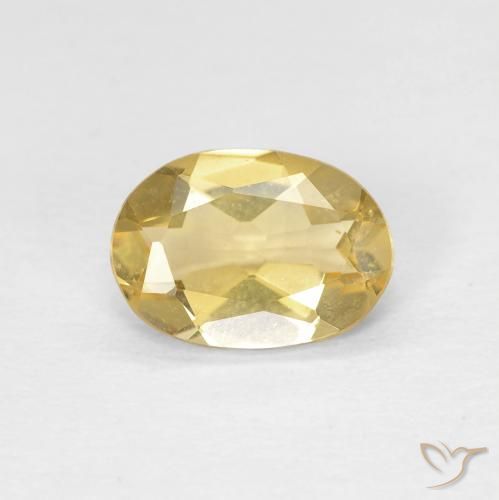 0.99ct Natural Oro Berilo, Ovalada, VVS