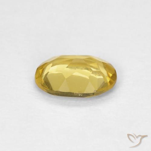 Berilo Dorado amarillento natural de 0.55 ct, Ovalada, VVS