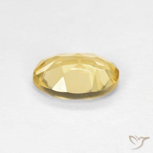 Berilo Dorado medio natural de 1.11 ct, Ovalada, VVS