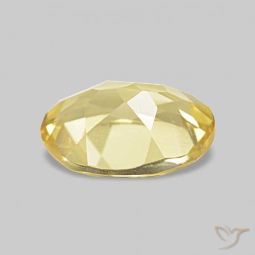 Berilo Amarillo claro natural de 1.01 ct, Ovalada, VVS