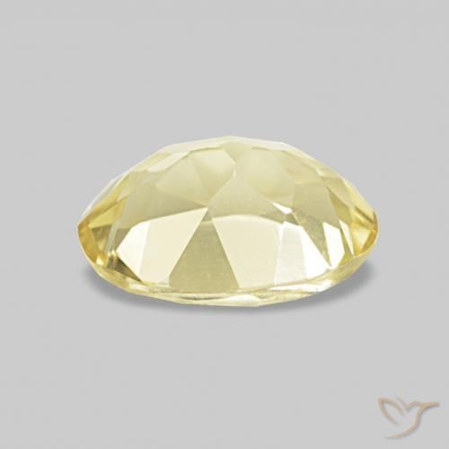 Berilo Amarillo-dorado claro natural de 0.55 ct, Ovalada, VVS