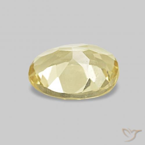 Berilo Amarillo claro natural de 0.56 ct, Ovalada, VVS