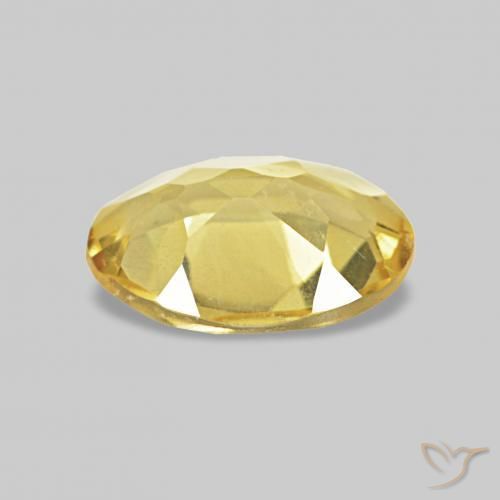 Berilo Amarillo claro natural de 0.56 ct, Ovalada, VVS