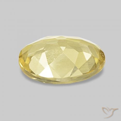 Berilo Amarillo-dorado claro natural de 1.51 ct, Ovalada, VS