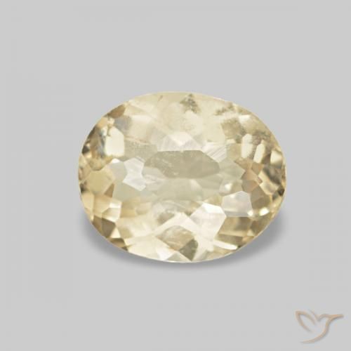 Berilo Amarillo terroso natural de 0.28 ct, Ovalada, VS