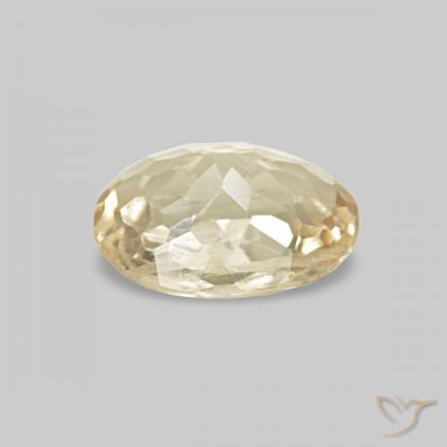Berilo Amarillo terroso natural de 0.28 ct, Ovalada, VS