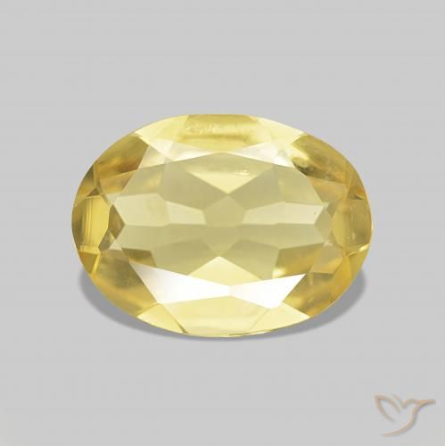 Berilo Amarillo toscana natural de 0.85 ct, Ovalada, VVS-VS
