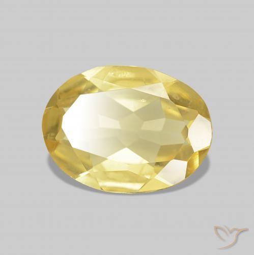 Berilo Amarillo toscana natural de 0.85 ct, Ovalada, VVS-VS