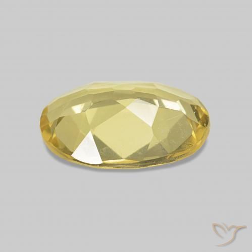 Berilo Amarillo toscana natural de 0.85 ct, Ovalada, VVS-VS