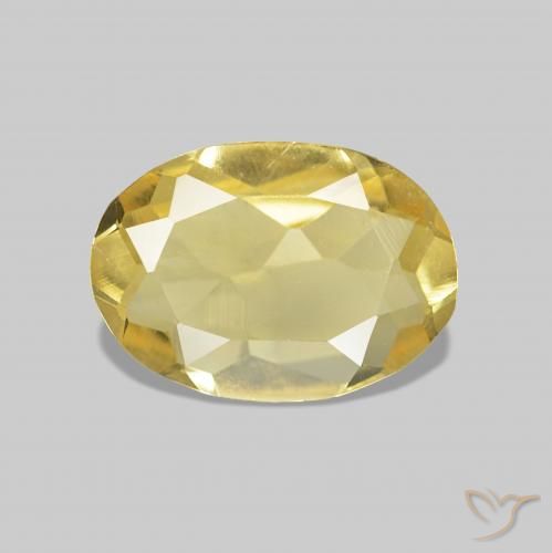 0.59ct Amarillo claro Berilo Piedras Preciosas, Ovalada, VVS-VS
