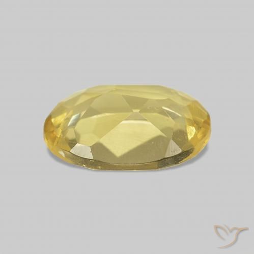 Berilo Amarillo claro natural de 0.59 ct, Ovalada, VVS-VS