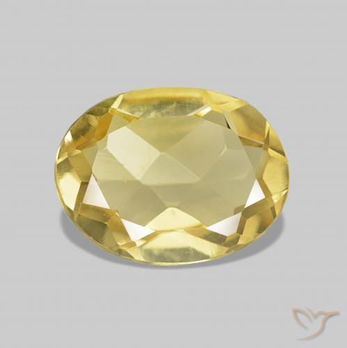 1.12ct Amarillo claro Berilo, Ovalada, VVS-VS