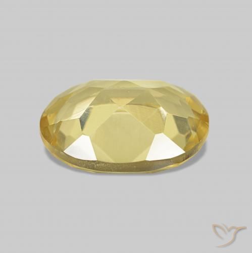 Berilo Amarillo claro natural de 1.12 ct, Ovalada, VVS-VS