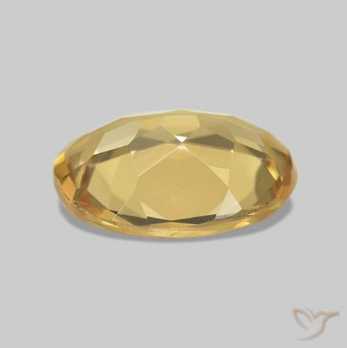 Berilo Dorado natural de 1.26 ct, Ovalada, VVS-VS