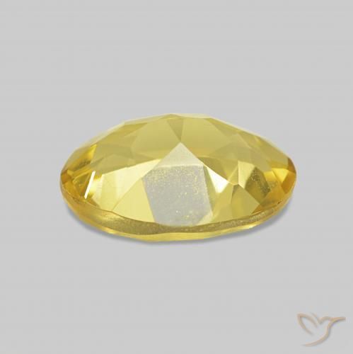 Berilo Dorado medio natural de 0.67 ct, Ovalada, VVS-VS