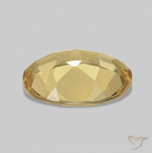 Berilo Amarillo cálido natural de 1.38 ct, Ovalada, VVS-VS