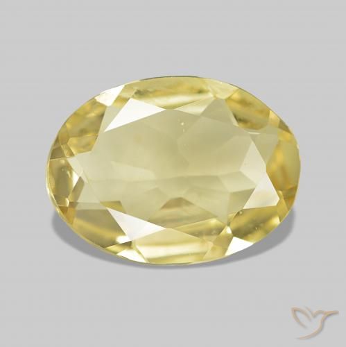 1.31ct Amarillo-dorado claro Berilo Piedras Preciosas, Ovalada, VVS-VS