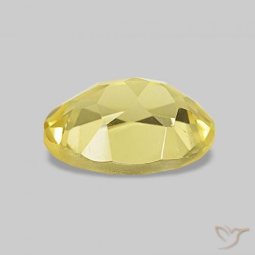 Berilo Amarillo claro natural de 1.15 ct, Ovalada, VS