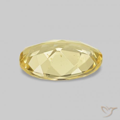 Berilo Amarillo claro natural de 0.83 ct, Ovalada, VS