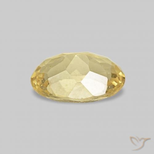 Berilo Dorado claro natural de 0.43 ct, Corte Óvalo, VS