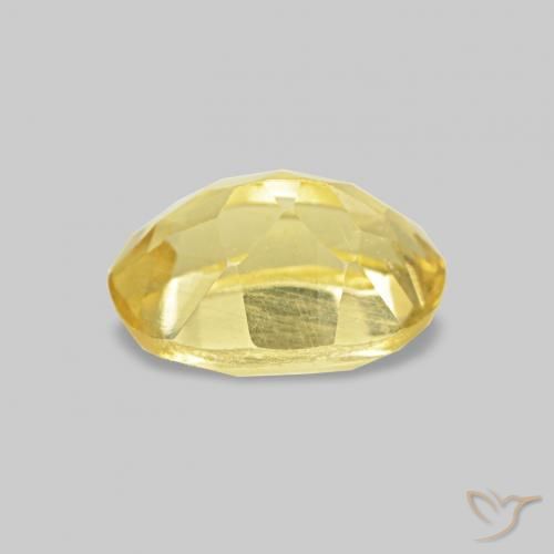 Berilo Amarillo claro natural de 0.51 ct, Ovalada, VS