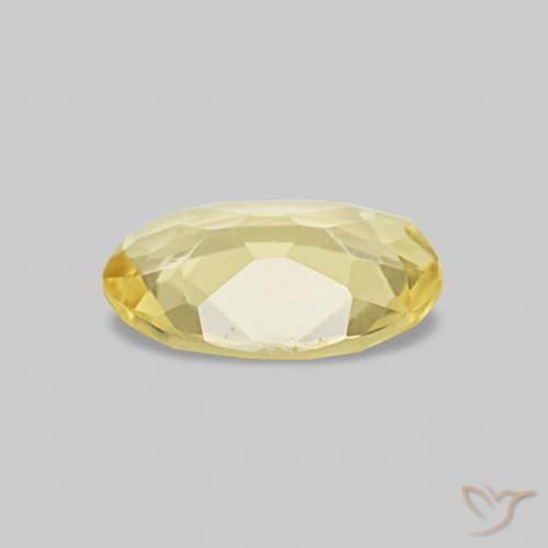 Berilo Amarillo claro natural de 0.45 ct, Ovalada, VS