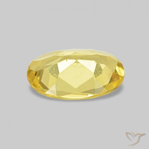 Berilo Amarillo claro natural de 0.60 ct, Corte Óvalo, VS