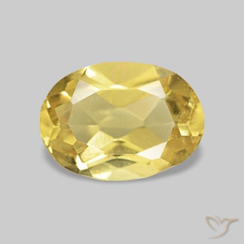0.77ct Amarillo claro Berilo, Ovalada, VS