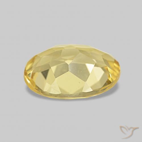 Berilo Amarillo-dorado claro natural de 1.50 ct, Ovalada, VS
