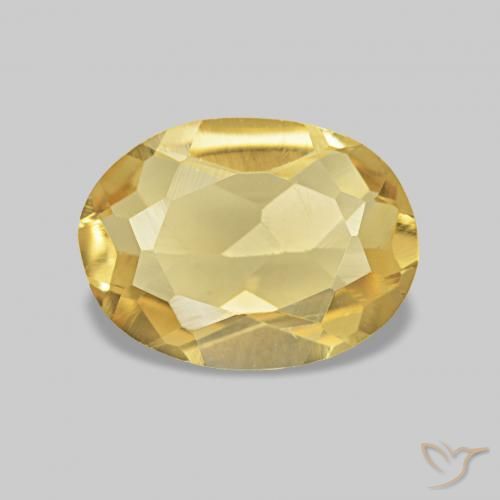 Berilo Naranja dorado natural de 0.99 ct, Ovalada, VS