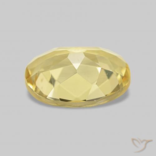 Berilo Amarillo-dorado claro natural de 1.44 ct, Ovalada, VVS-VS