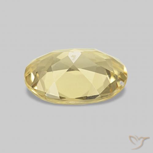 Berilo Amarillo claro natural de 1.34 ct, Ovalada, VVS-VS