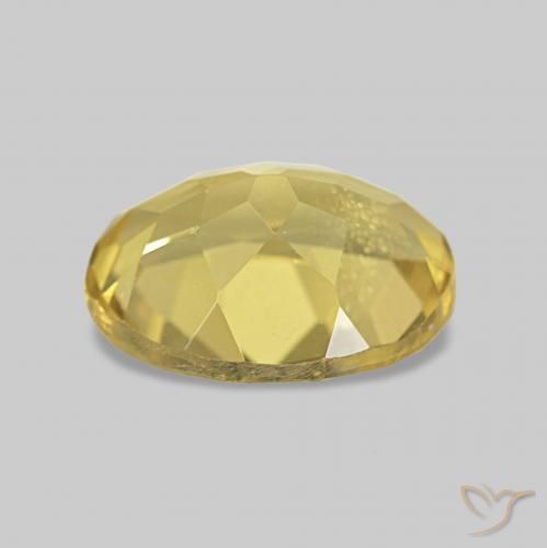Berilo Dorado claro natural de 1.67 ct, Ovalada, VVS-VS