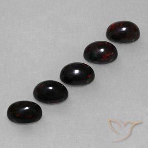 Gemas de Ópalo negro Multicolor natural de 2.67 ct, Ovalada, Opaco