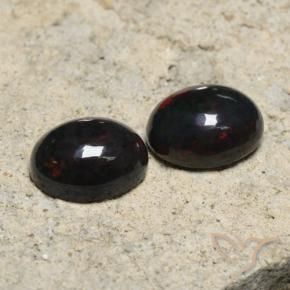 Gemas de Ópalo negro Multicolor natural de 2.45 ct, Ovalada, Translúcido